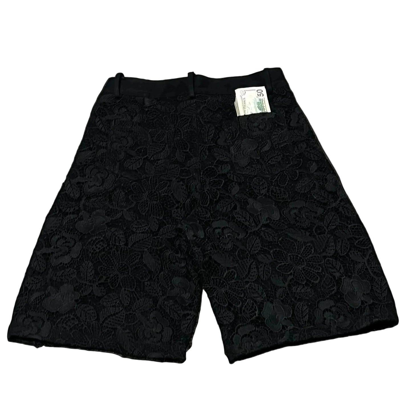 Lace Denim Super Shorts