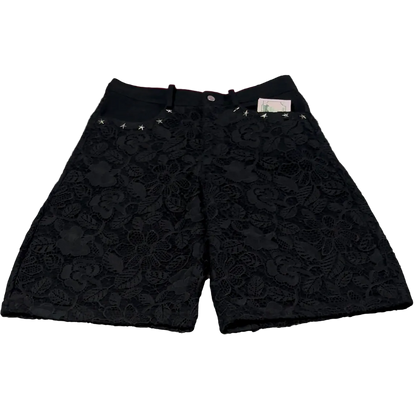 Lace Denim Super Shorts
