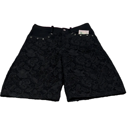 Lace Denim Super Shorts